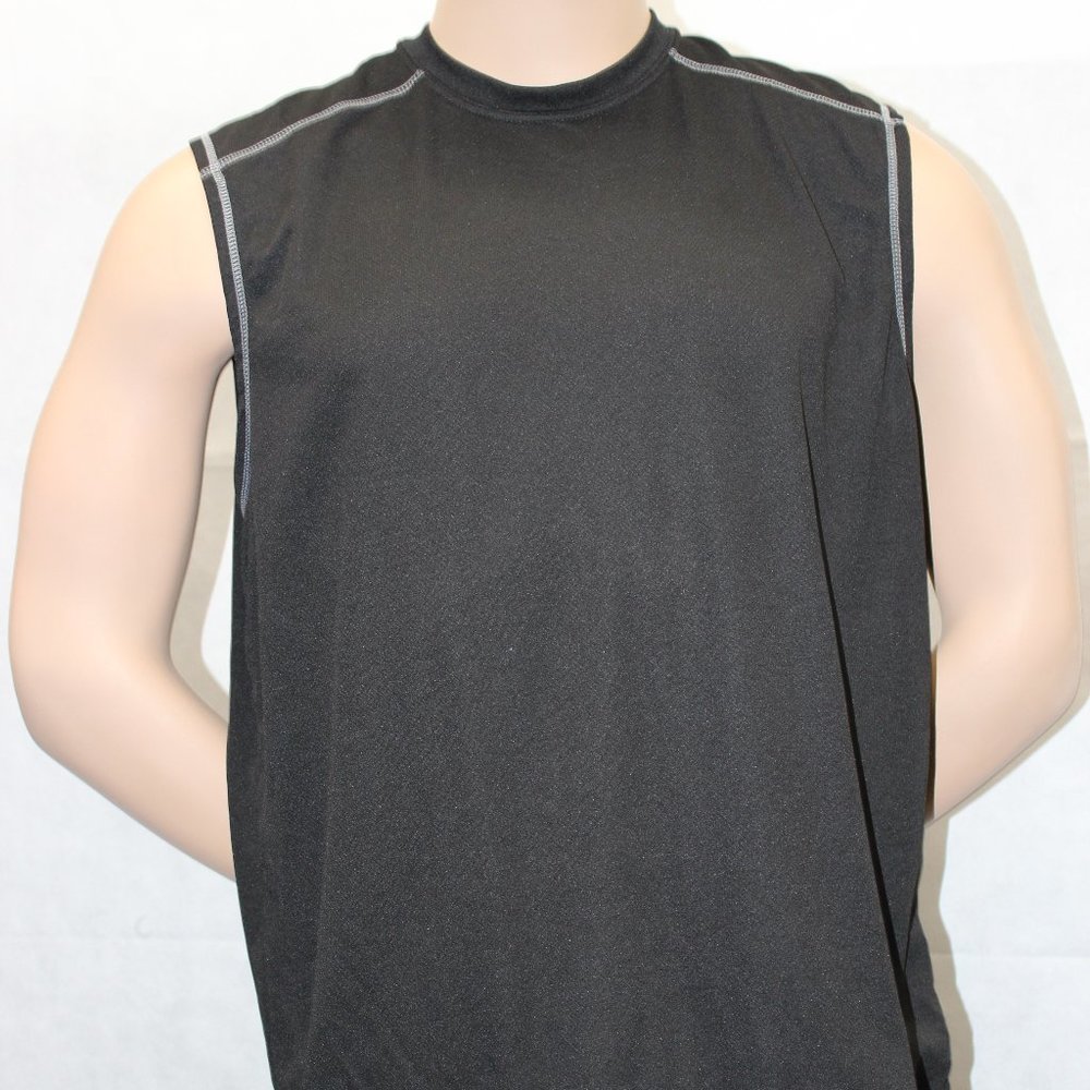 Athletic Works Men's Black Sleeveless Shirt